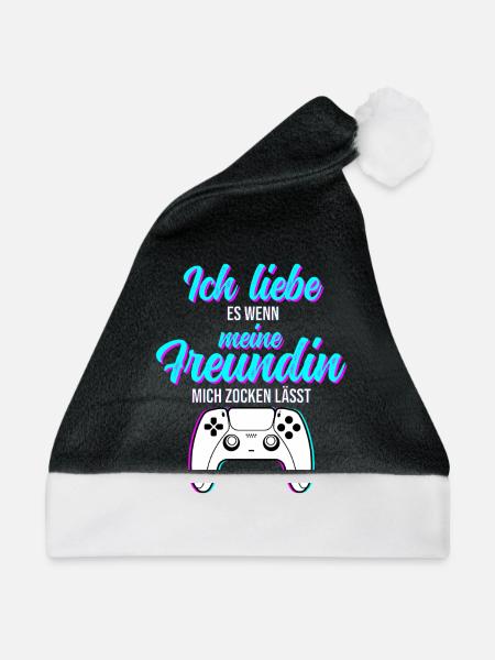 Gaming Valentin - Weihnachtsmütze - Schwarz/Weiß