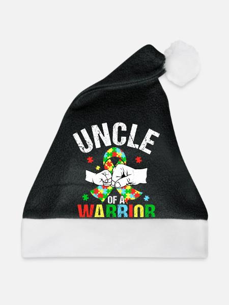 Onkel eines Kriegers - Weihnachtsmütze - Schwarz/Weiß