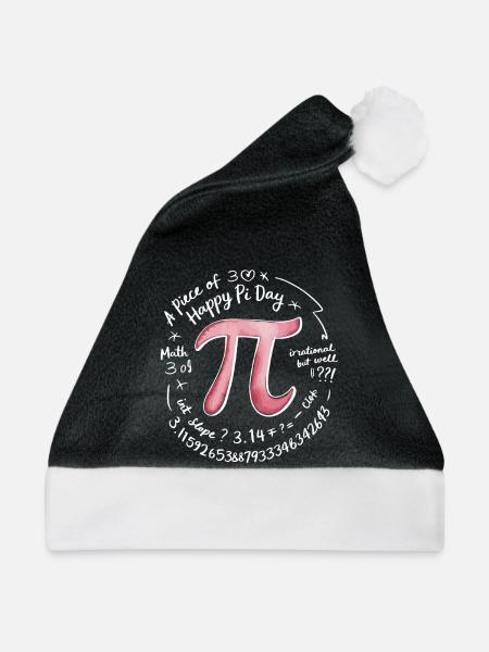 Pi - Weihnachtsmütze - Schwarz/Weiß