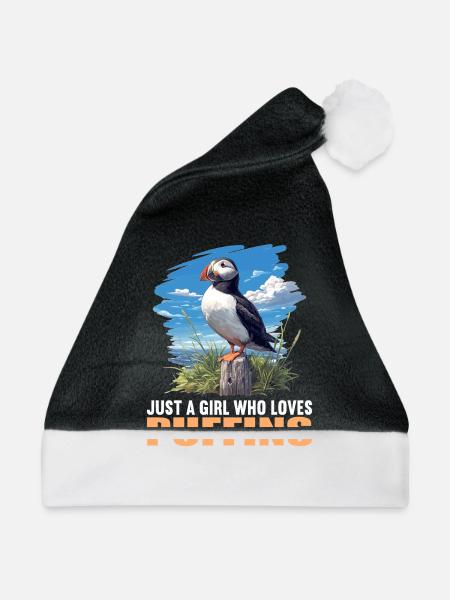 Papageientaucher - Weihnachtsmütze - Schwarz/Weiß
