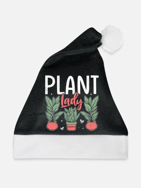 Plant Lady - Weihnachtsmütze - Schwarz/Weiß