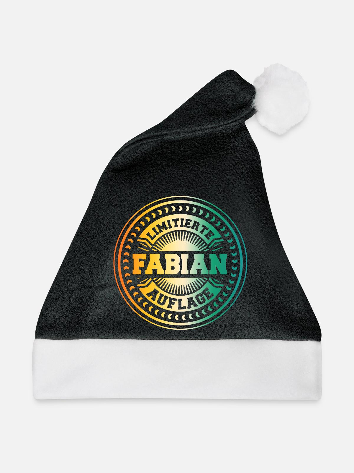 Fabian - Weihnachtsmütze - Schwarz/Weiß - Vorne