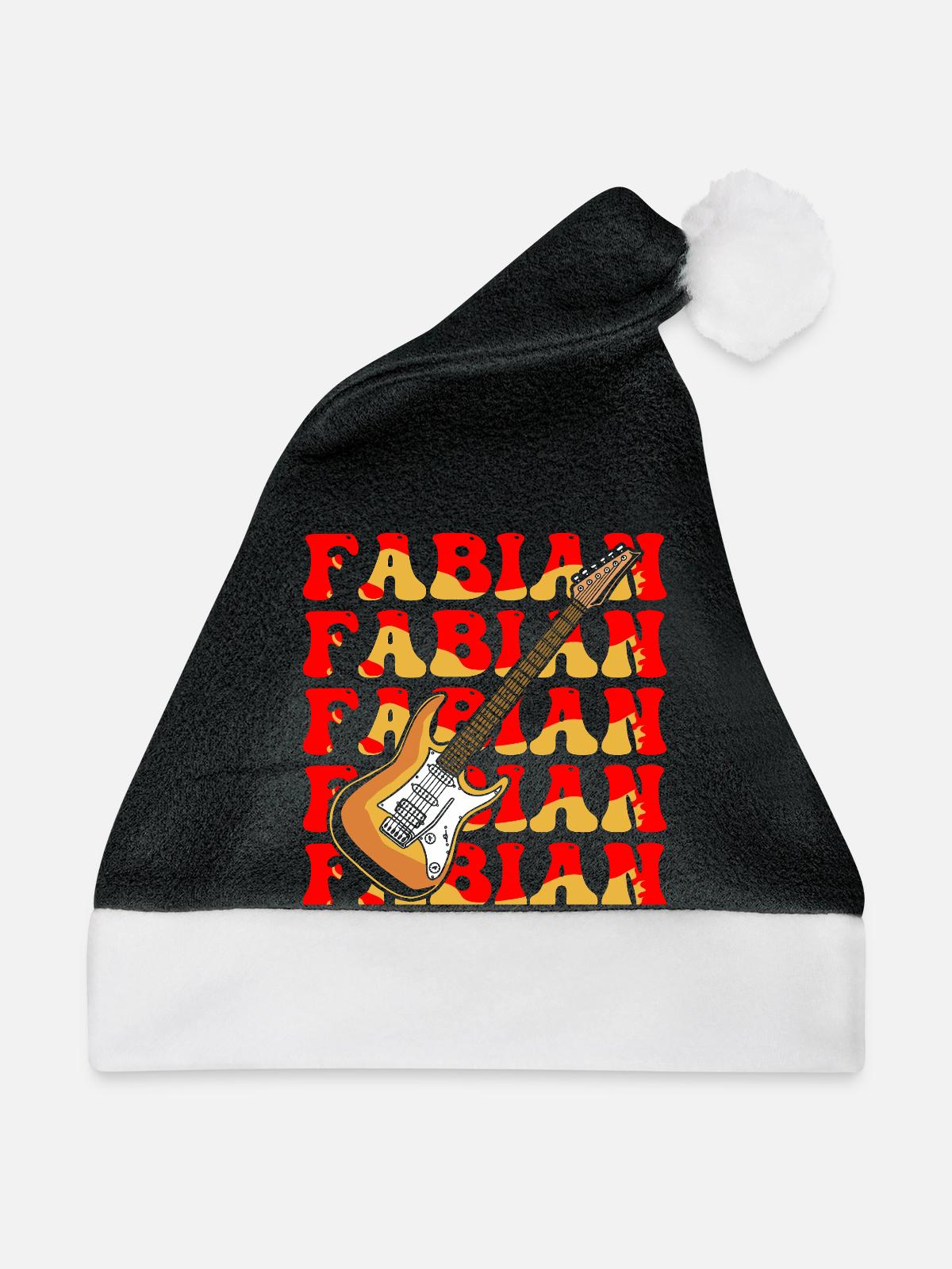 Fabian - Weihnachtsmütze - Schwarz/Weiß - Vorne