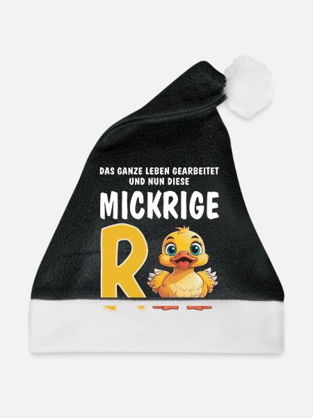 DIESE MICKRIGE RENTE - Weihnachtsmütze - Schwarz/Weiß