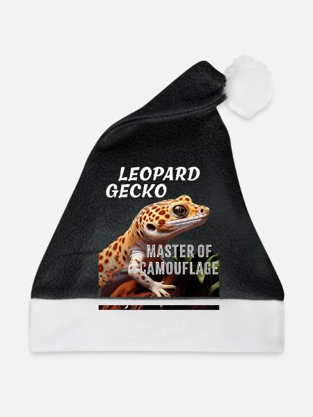 LEOPARD GECKO MASTER OF CAMOUFLAGE - Weihnachtsmütze - Schwarz/Weiß