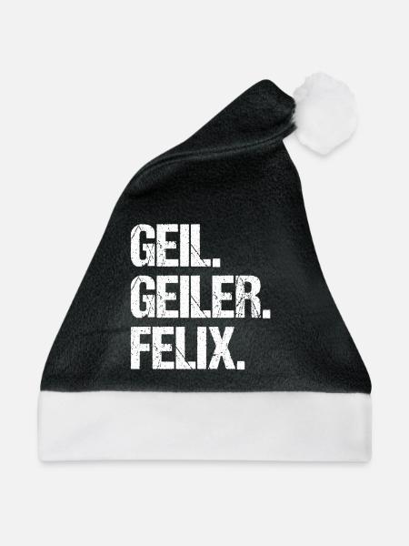 Felix - Weihnachtsmütze - Schwarz/Weiß