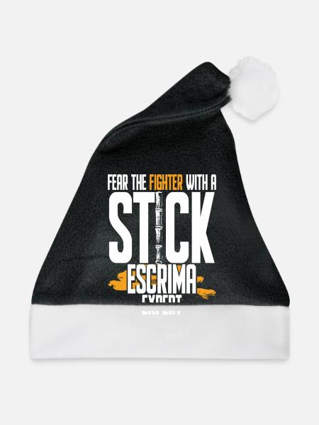 Escrima Arnis Kampfsport Escrima Expert - Weihnachtsmütze - Schwarz/Weiß - Vorne