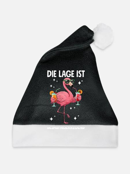 Die Lage Ist Besäufniserregend - Weihnachtsmütze - Schwarz/Weiß - Vorne