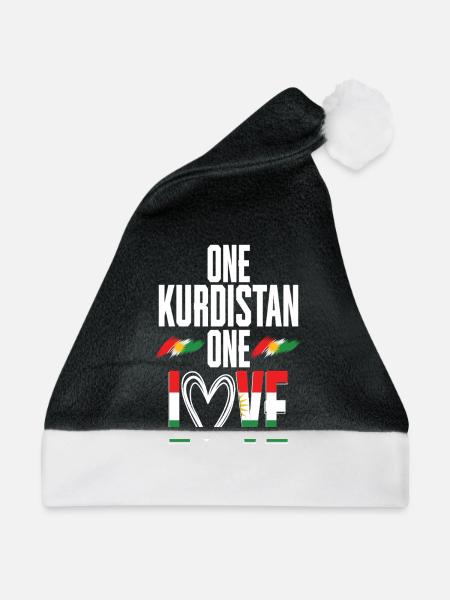 Kurdistan Kurde Kurden - Weihnachtsmütze - Schwarz/Weiß - Vorne