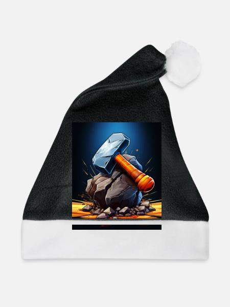 VATHOR HAMMER - Weihnachtsmütze - Schwarz/Weiß