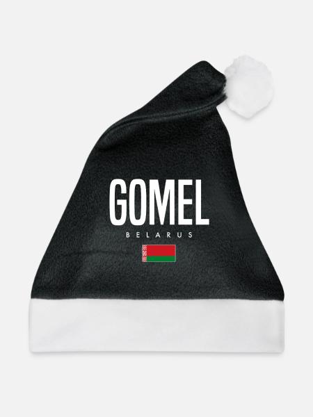 Gomel Belarus Weißrussland - Weihnachtsmütze - Schwarz/Weiß - Vorne