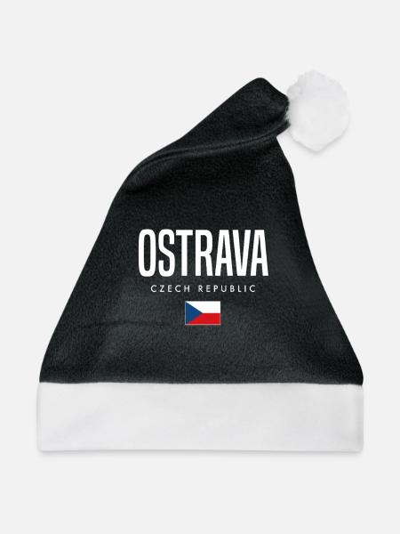 Ostrava Tschechien - Weihnachtsmütze - Schwarz/Weiß