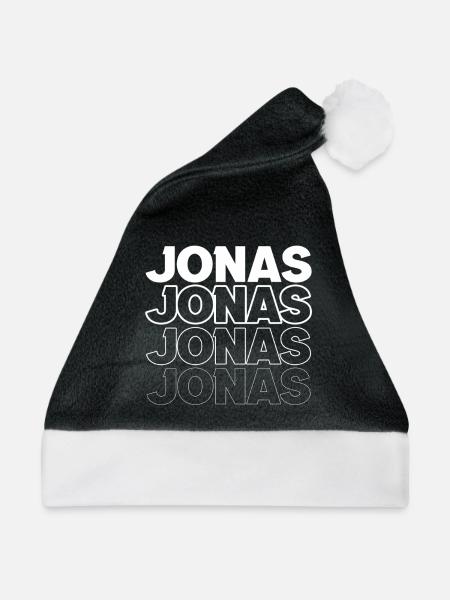 Jonas - Weihnachtsmütze - Schwarz/Weiß - Vorne