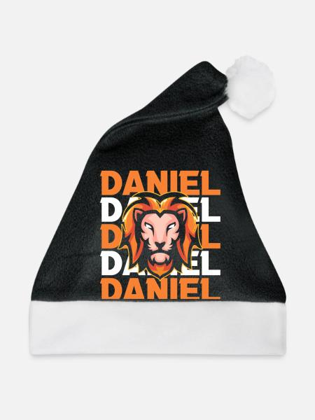 Löwe Daniel - Weihnachtsmütze - Schwarz/Weiß