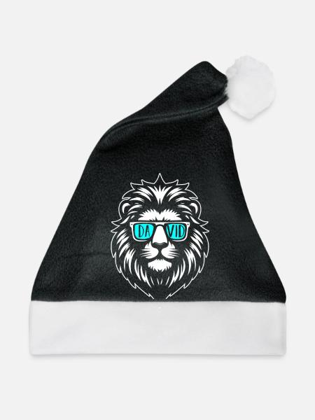 Löwe David - Weihnachtsmütze - Schwarz/Weiß