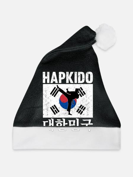Hapkido Korean Martial Art - Weihnachtsmütze - Schwarz/Weiß - Vorne