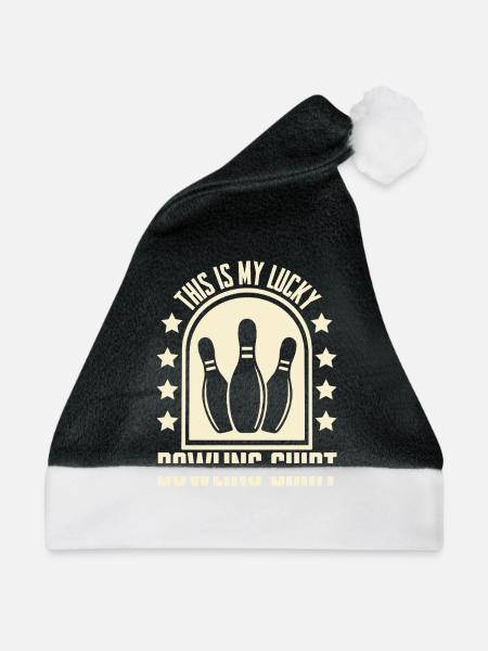 Bowling - Weihnachtsmütze - Schwarz/Weiß