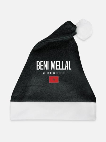 Beni Mellal Marokko - Weihnachtsmütze - Schwarz/Weiß