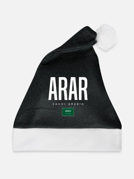 Arar Saudi-Arabien - Weihnachtsmütze - Schwarz/Weiß - Vorne