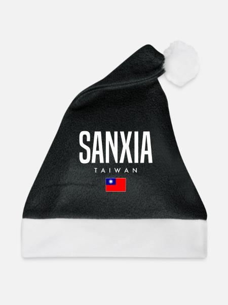 Sanxia Taiwan - Weihnachtsmütze - Schwarz/Weiß