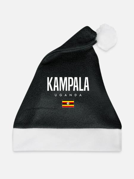 Kampala Uganda - Weihnachtsmütze - Schwarz/Weiß