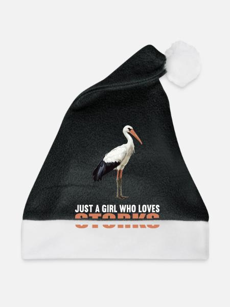 Störche Storch - Weihnachtsmütze - Schwarz/Weiß