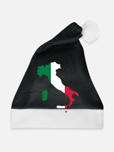 Italy - Weihnachtsmütze - Schwarz/Weiß