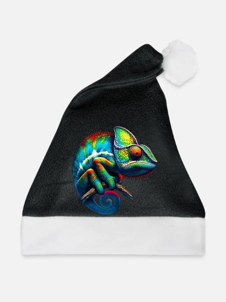 Chamäleon - Weihnachtsmütze - Schwarz/Weiß