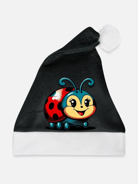 Marienkäfer - Weihnachtsmütze - Schwarz/Weiß