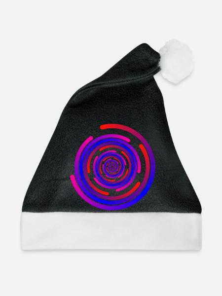 crazy circles - Weihnachtsmütze - Schwarz/Weiß
