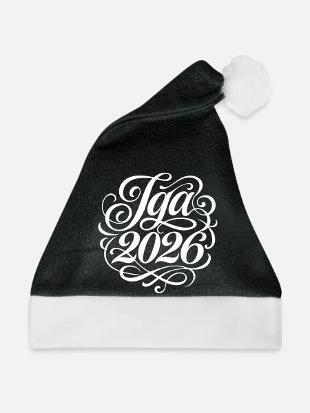 Jga 2026 Junggesellenabschied - Weihnachtsmütze - Schwarz/Weiß