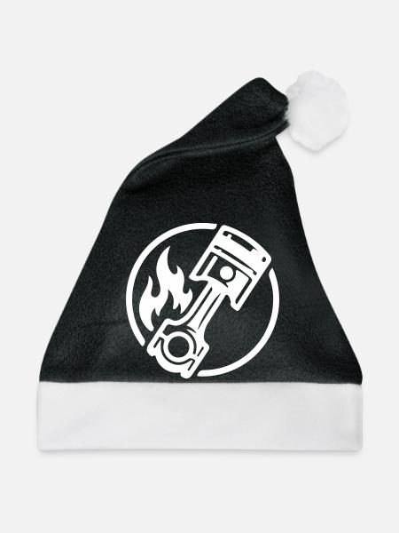 Tuning Symbol - Weihnachtsmütze - Schwarz/Weiß