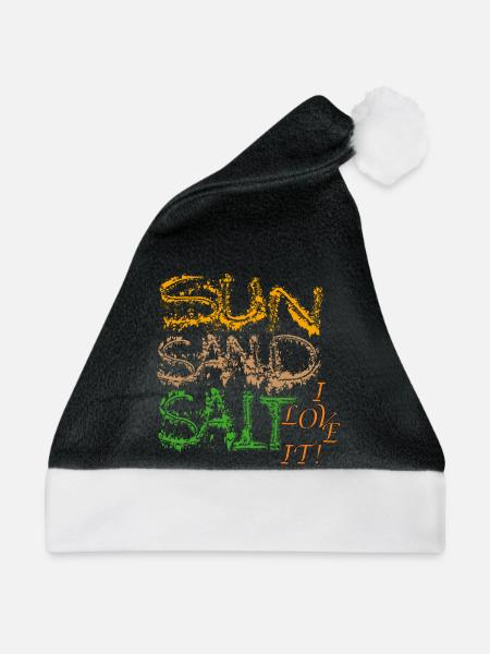 Sonne Sand Salz - Weihnachtsmütze - Schwarz/Weiß