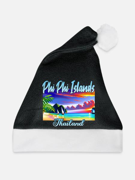 Phi Phi Islands - Weihnachtsmütze - Schwarz/Weiß