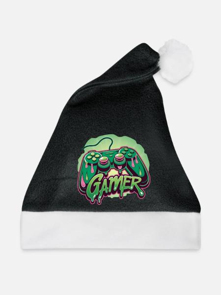 Gamer - Weihnachtsmütze - Schwarz/Weiß