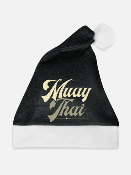 Muay Thai - Weihnachtsmütze - Schwarz/Weiß