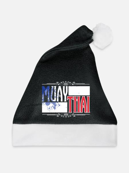 Muay Thai Frankreich - Weihnachtsmütze - Schwarz/Weiß