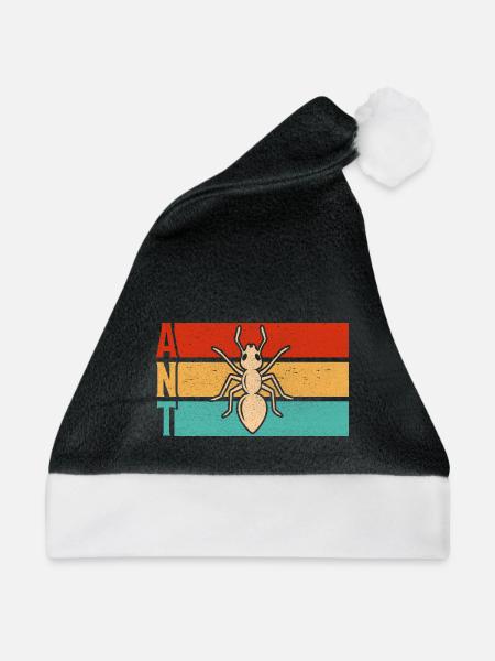 Ant Retro - Weihnachtsmütze - Schwarz/Weiß