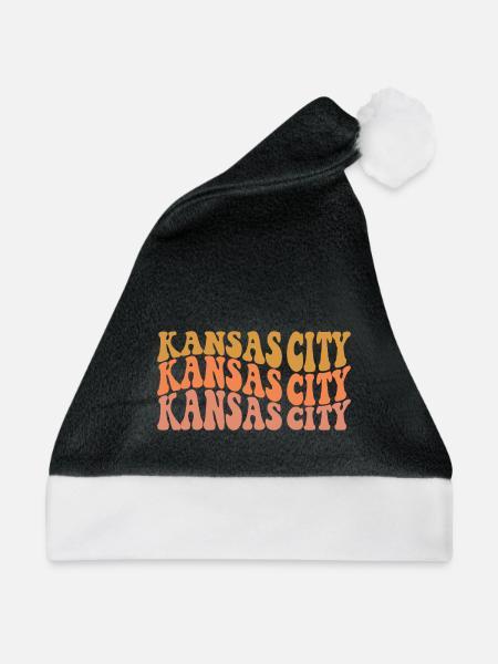 Kansas City - Weihnachtsmütze - Schwarz/Weiß - Vorne