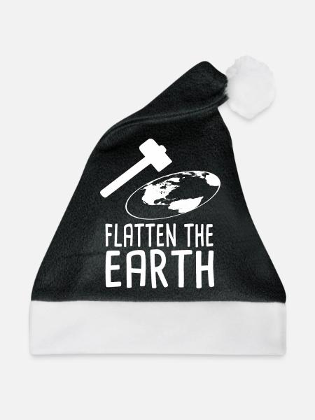 Flatten The Earth - Weihnachtsmütze - Schwarz/Weiß