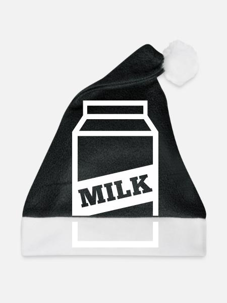 Milch Kuh - Weihnachtsmütze - Schwarz/Weiß