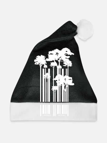 Barcode - Weihnachtsmütze - Schwarz/Weiß