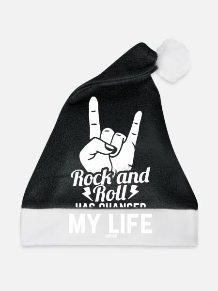 Rocker - Weihnachtsmütze - Schwarz/Weiß - Vorne