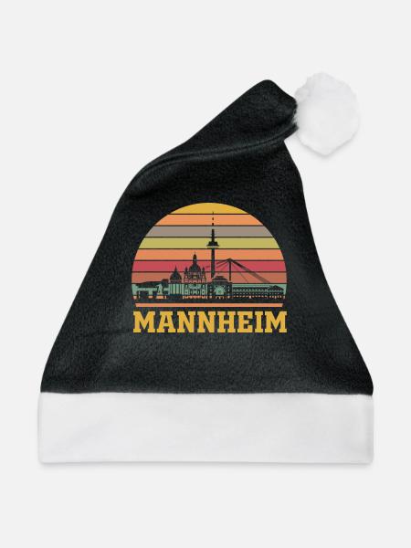 Mannheim - Weihnachtsmütze - Schwarz/Weiß