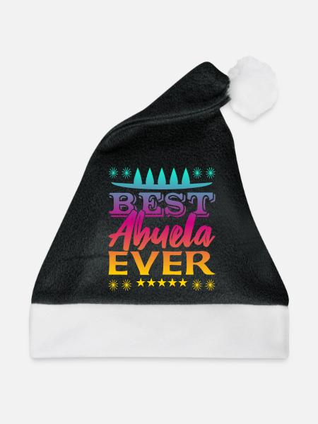 Best Abuela Ever - Weihnachtsmütze - Schwarz/Weiß