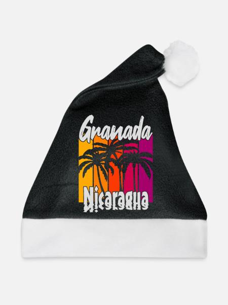 Granada Nicaragua - Weihnachtsmütze - Schwarz/Weiß
