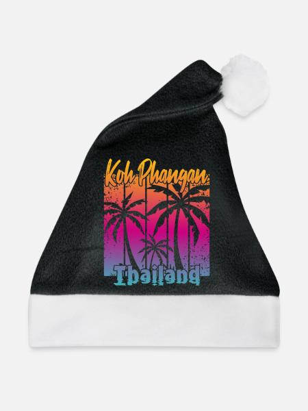 Koh Phangan Thailand - Weihnachtsmütze - Schwarz/Weiß