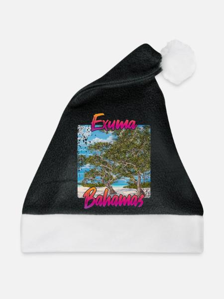 Exuma Bahamas - Weihnachtsmütze - Schwarz/Weiß