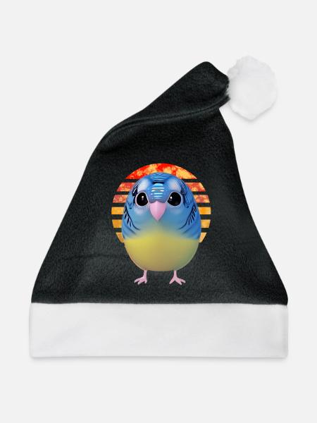 Vögel beobachten Vogel - Weihnachtsmütze - Schwarz/Weiß