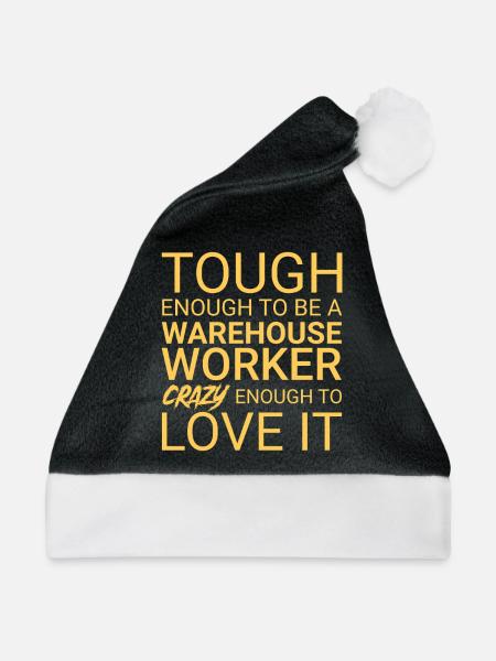 Warehouse Worker Crazy - Weihnachtsmütze - Schwarz/Weiß